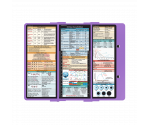 WhiteCoat Clipboard® Trifold - Lilac Critical Care Edition